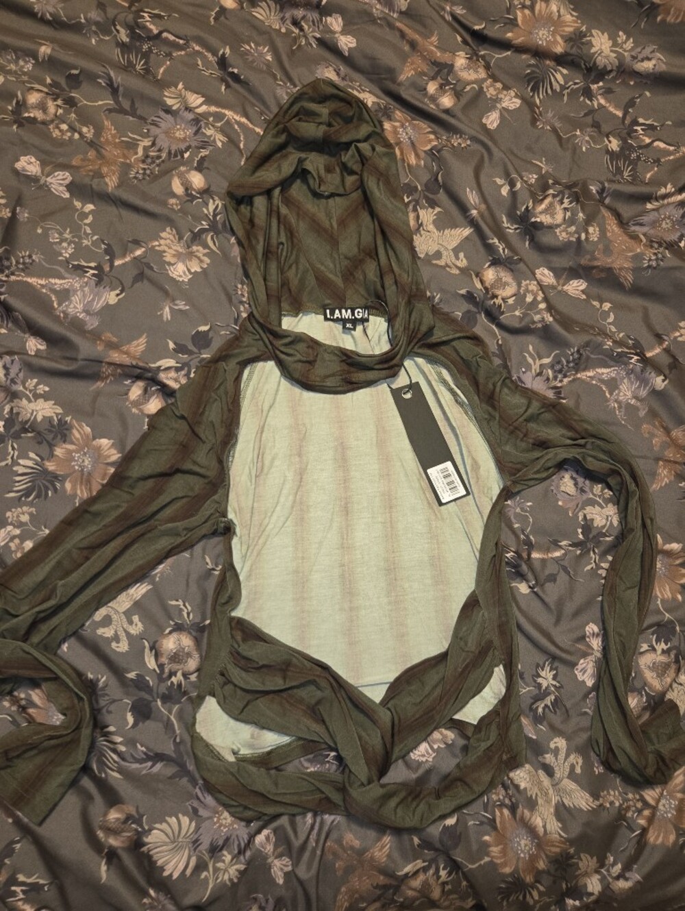 I.AM.GIA Olive & Brown Long Sleeve Cardigan